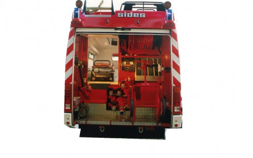Carrosserie PSE 600, véhicule de premier secours des Sapeurs Pompiers de PARIS