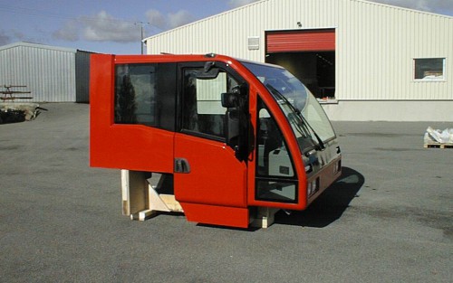 Cabine VMA 105, habillage intérieur polyester granité