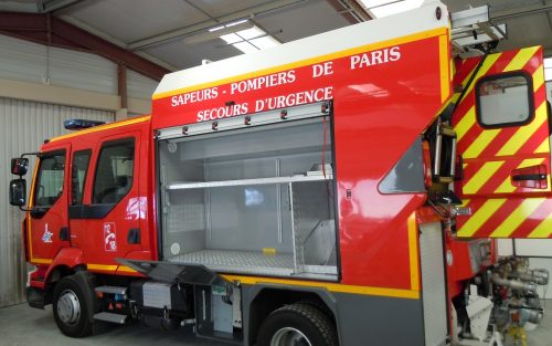 Carrosserie PSE 5G, véhicule de premier secours des Sapeurs Pompiers de PARIS