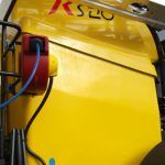 Cuve jaune 2800L sur machine